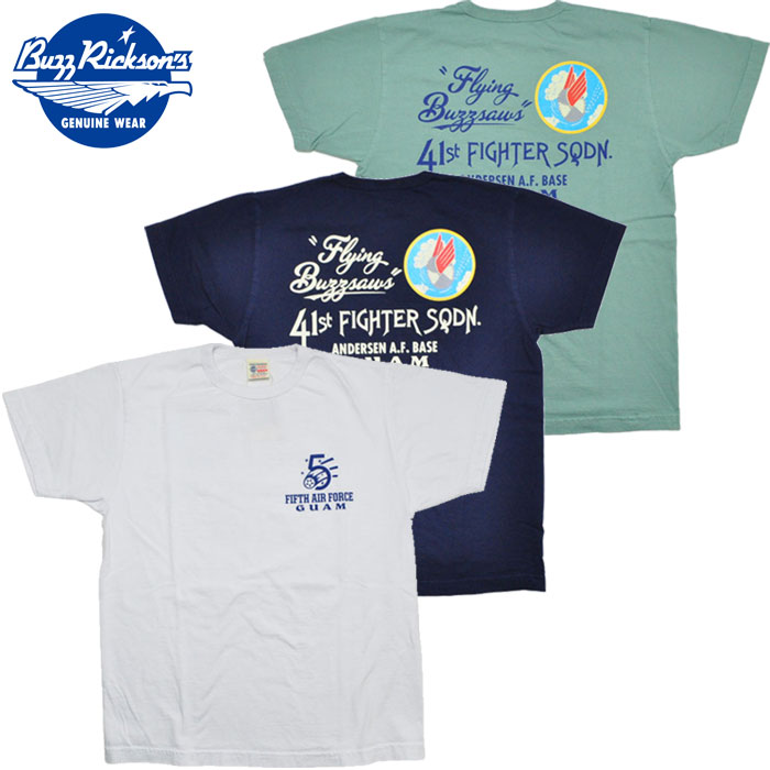 BUZZ RICKSON'S バズリクソンズ Tシャツ BR79128 S/S T-SHIRT 41th FIGHTER.SQ. 半袖 アメカジ ミリタリー