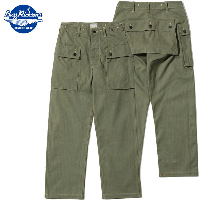 樂天商城 - BUZZ RICKSON'S バズリクソンズ パンツ BR42501 U.S. MARINE CORPS M-1944 HERRINGBONE PANTS SHORT LENGTH