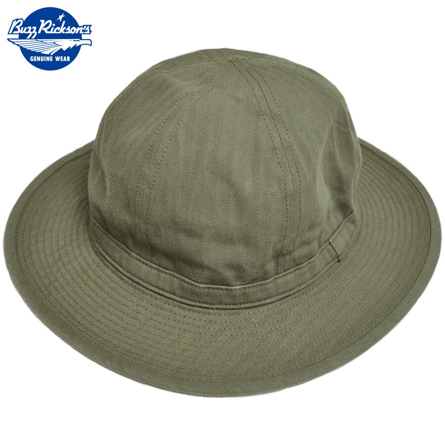 Rakuten - BUZZ RICKSON'S バズリクソンズ ハット 帽子 BR02537 AVIATION ASSOCIATES O.D. HERRINGBONE ARMY HAT