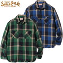 VK[P[ SUGAR CANE Vc SC29156 TWILL CHECK WORK SHIRT  Y AJW