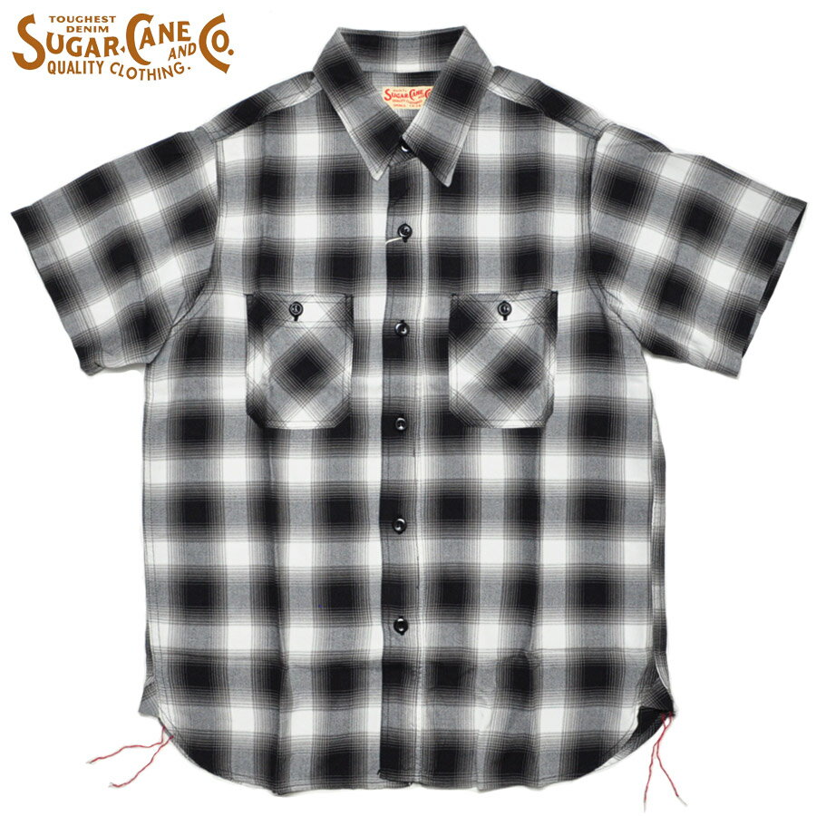 樂天商城 - シュガーケーン SUGAR CANE シャツ SC39728 RAYON OMBRE CHECK S/S WORK SHIRT