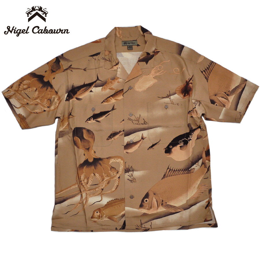 樂天商城 - NIGEL CABOURN ナイジェルケーボン アロハシャツ 半袖シャツ ALOHA SHIRT GYOGUN 80520011005