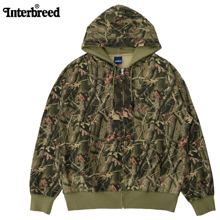 樂天商城 - INTERBREED インターブリード パーカー Camouflage Heavy Weight Zip Hoodie IB25AW08 ZIPパーカー