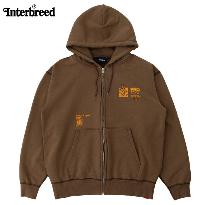 樂天商城 - INTERBREED インターブリード パーカー WIP Faded Zip Hoodie IB25AW15 ZIPパーカー