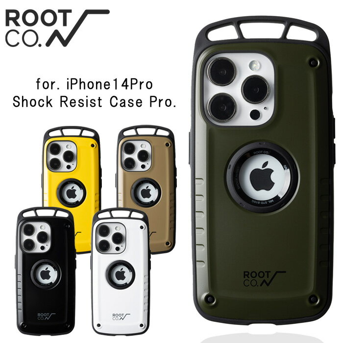 root co ルートコー iphone14 Pro Shock Resist Case Pro. for iPhone14Pro ケース 耐衝撃 アウトドア ルートコー