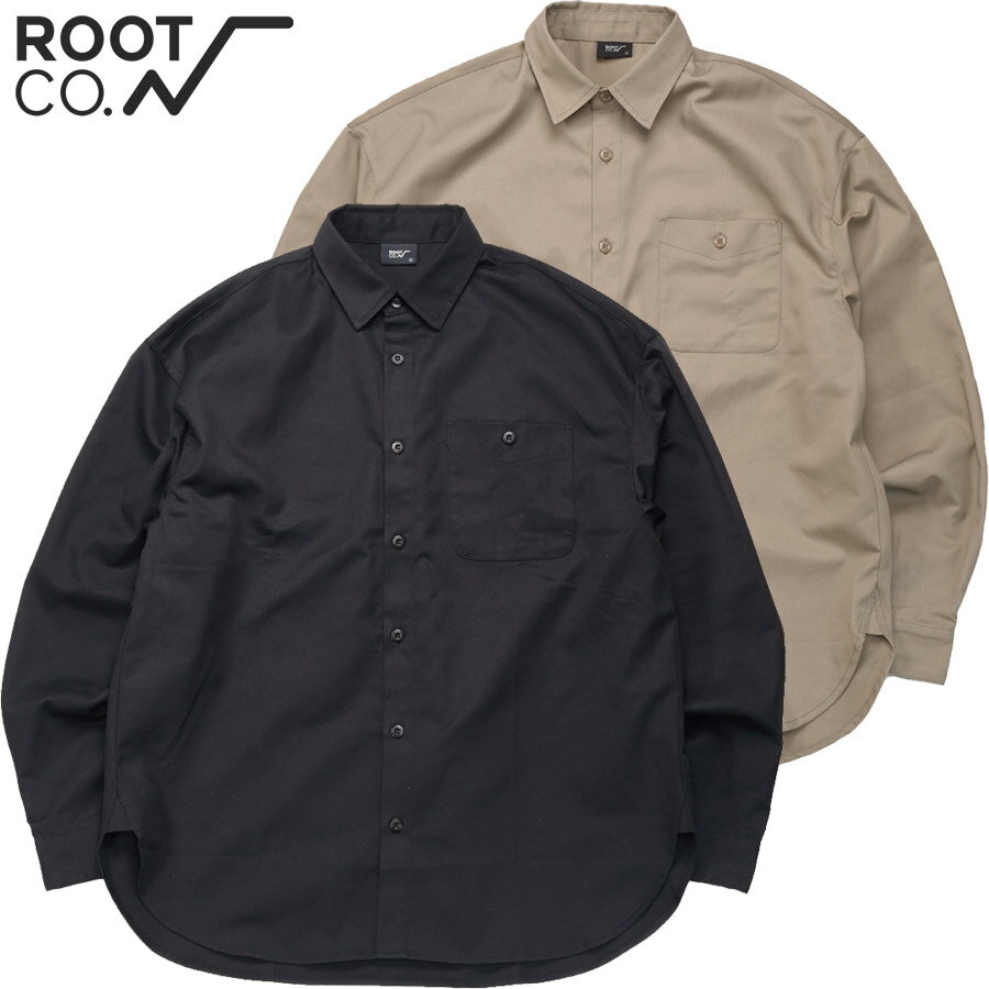 Rakuten - ROOT CO. ルートコー シャツ PLAY TC TWILL UTILITY Long Sleeve Button Shirts PTULB-455 ユーティリティーシャツ