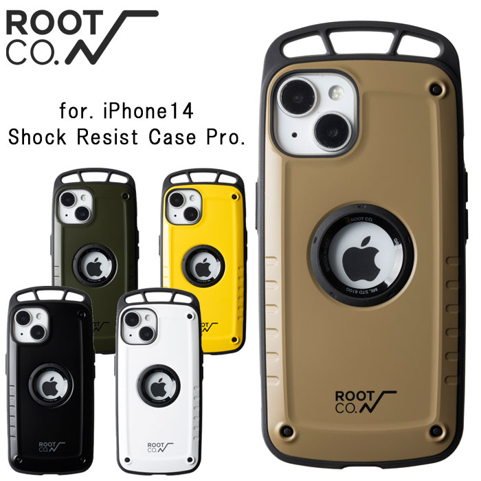 root co iphone14 Shock Resist Case Pro. for iPhone14 ケース 耐衝撃 アウトドア ルートコー