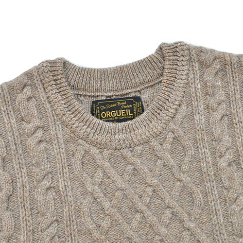 ORGUEIL オルゲイユ セーター Cable Knit メンズ ケーブルニット M-XL OR-4153