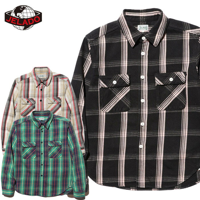 樂天商城 - JELADO ジェラード シャツ Union Worker Shirt Short Length JP02125 ネルシャツ
