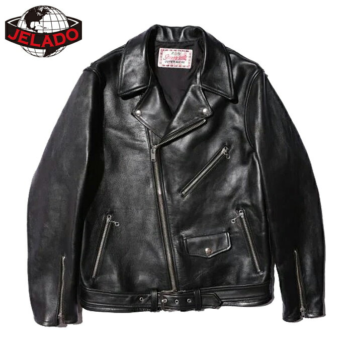 Leather Jacket - JELADO ジェラード レザージャケット ライダースジャケット Rebel Jacket Horse Hide Semi Aniline Finish SG71428