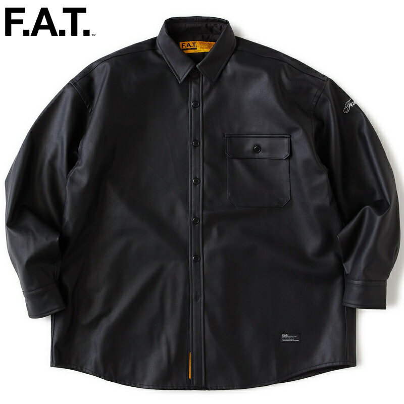 Rakuten - FAT エフエーティー シャツ HANGAR F32610-SH04 フェイクレザー