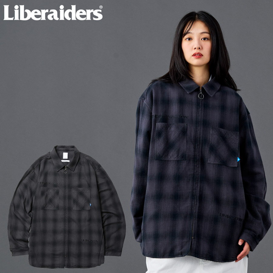 樂天商城 - Liberaiders リベレイダース シャツ OMBRE ZIP SHIRT 731022601 シャツジャケット