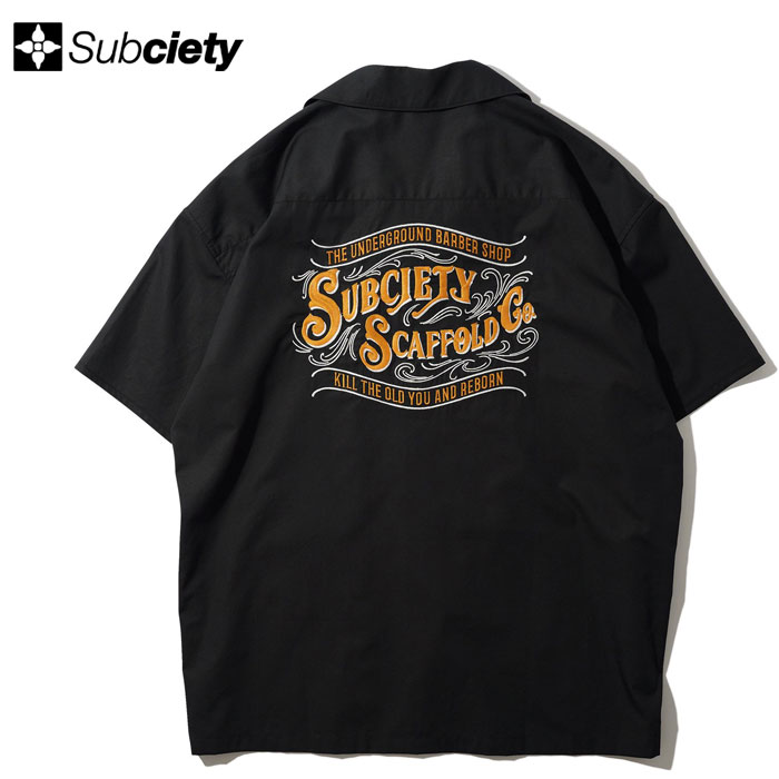 樂天商城 - SUBCIETY サブサエティ シャツ BARBER SHIRT 103-22857 バーバーシャツ サブサエティー ストリート