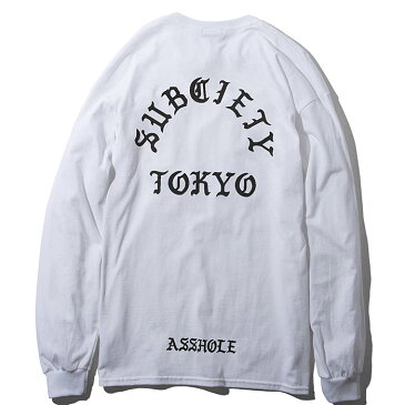 【予約】SUBCIETY サブサエティ Tシャツ pilgrim L/S メンズ ストリート 白/黒 ロンT M-XL 108-44371 サブサエティー