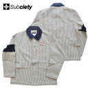 SUBCIETY サブサエティ ジャケット BDU WORK JACKET ストライプ M-XL メンズ ストリート系 101-60437