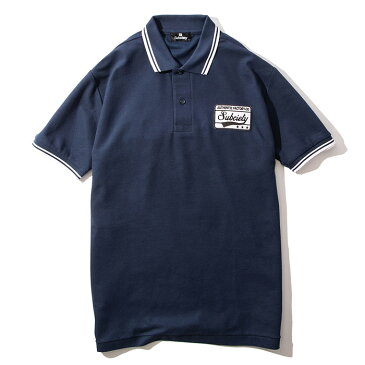 SUBCIETY サブサエティ ポロシャツ EMBLEM POLO SHIRT 黒 紺 L-XL 103-35553 サブサエティー ストリート