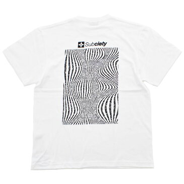 SUBCIETY サブサエティ Tシャツ RAVE S/S 白 M-XL 103-40543 サブサエティー ストリート