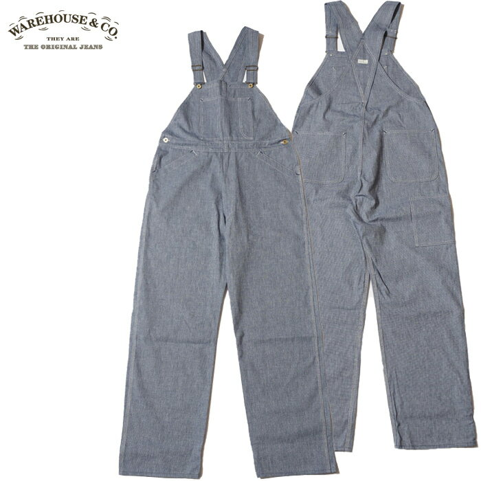 WAREHOUSE ウエアハウス オーバーオール Lot 1227 INDIGO PINCHECK OVERALL インディゴ ピンチェック メンズ