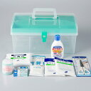 応急手当用品8点セット プラスチック製救急箱 救急セット ス...