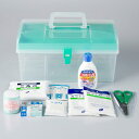 応急手当用品9点セット プラスチック製救急箱 救急セット ス...