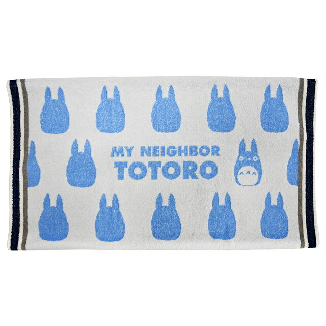 のびのびタオルまくらカバー となりのトトロ 中トトロシルエット スタジオジブリ 抗菌防臭加工 [2]