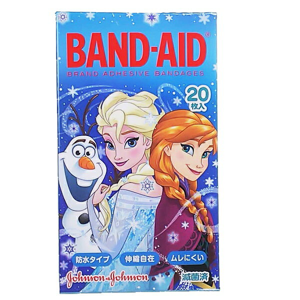 バンドエイド ディズニープリンセス アナと雪の女王 キャラクター BAND-AID 絆創膏 ( 20枚入 ) FROZEN アナ雪のサムネイル