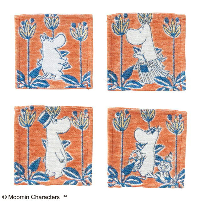 ムーミン コースター4枚組 MOOMIN オレンジメイズ