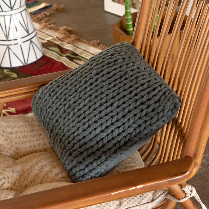 ニットクッション くすみカラー 家具 クッション おしゃれ 韓国 東谷 FAB-101