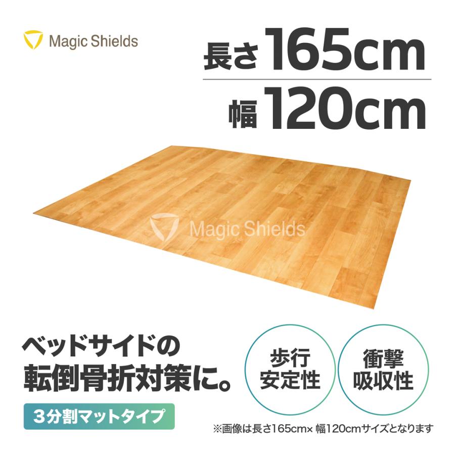 おくだけ ころやわ 165cm×120cm 分割マット ベッドサイドマット 介護用品 ベッド周り 高齢者 転倒 骨折 防止 介護 衝撃吸収マット 介護マット お年寄り お年寄 便利グッズ 床シート 置くだけ 床マット フローリングマット 車椅子 スロープ ソフト 柔らかい 骨折防止