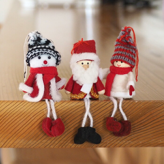 スノーフレンズ クリスマス サンタクロース スノーマン オーナメント 北欧 丸和貿易 747226