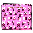 マークジェイコブス 財布（レディース） マークジェイコブス コンパクト財布 MARC JACOBS コーティングキャンバス レザー スクランブル ロゴ ミニ コンパクト財布 ペールピンクマルチ M0014430【ブランド 新品 送料無料 正規 誕生日 記念日 プレゼント 人気 安心 保証 ギフト 10倍 OUTLET 包装 即日発送 代引無料】