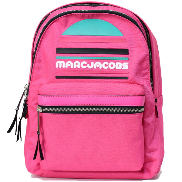 マークジェイコブス バッグ MARC JACOBS ナイロン スポーツ トレック ロゴ ダブルジップ ラージ バックパック リュックサック ショルダー バッグ ピオニー M0014034【ブランド 新品 送料無料 正規 人気 安心 保証 ギフト 10倍 OUTLET 包装 即日発送 代引無料】