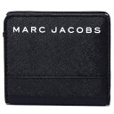 マークジェイコブス コンパクト財布 MARC JACOBS サフィアーノレザー ロゴ ミニ 二つ折り コンパクト財布 ブラック M0015164【ブランド 新品 送料無料 正規 誕生日 記念日 お祝い プレゼント 人気 安心 保証 ギフト 10倍 OUTLET 包装 即日発送 代引無料】