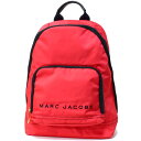 マーク ジェイコブスリュック（レディース） マークジェイコブス バッグ MARC JACOBS ナイロン オールスター ロゴ バックパック リュックサック ショルダー バッグ リップスティックレッド M0014780【ブランド 新品 送料無料 プレゼント 正規 人気 安心 保証 ギフト 10倍 OUTLET 包装 即日発送 代引無料】