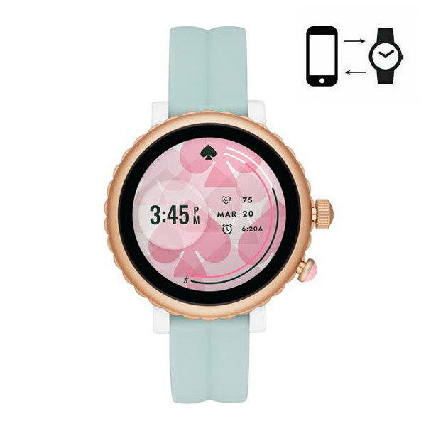 ケイトスペード 時計 katespade シリコン アルミニウム スカラップ スポーツ タッチスクリーン スマートウォッチ 腕時計 ミント KST2020【ブランド 新品 送料無料 正規 人気 安心 保証 ギフト 10倍 OUTLET 包装 即日発送 代引無料】