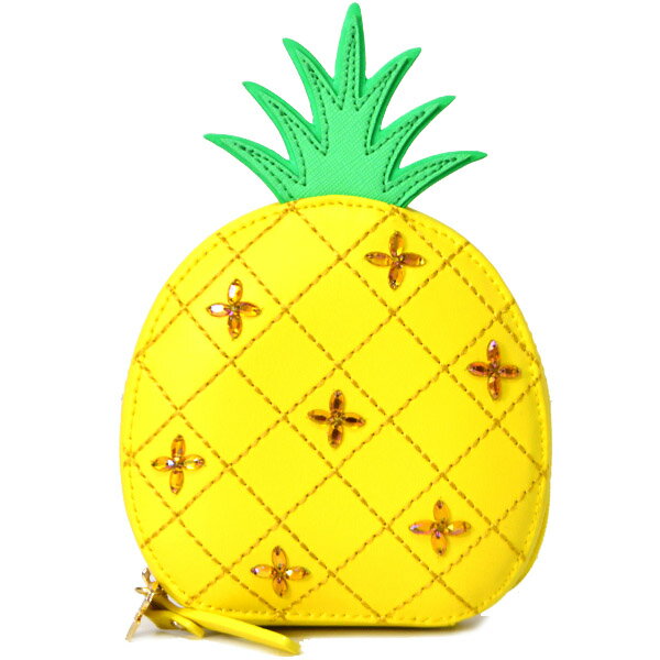 ケイトスペード ポーチ katespade レザー パイナップルモチーフ ラインストーン マルチ ポーチ マルチ 2887【ブランド 新品 送料無料 誕生日 プレゼント 正規 人気 レディース 安心 保証 ギフト 】のサムネイル