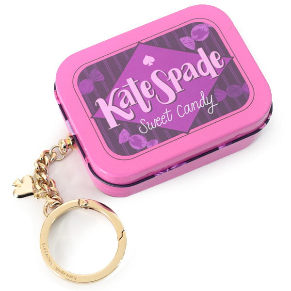 楽天ブランド専門店 パイクストリートケイトスペード キーホルダー katespade キャンディ缶 メタル キャンディー ショップ スペードチャーム ティン ブリキ缶 小物入れ キーフォブ バッグチャーム キーホルダー マルチ WOR00013【ブランド 新品 送料無料 正規 人気 安心 保証 10倍 OUTLET 即日発送 代引無料 】