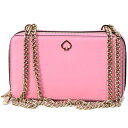 ケイトスペード バッグ katespade グレインレザー アデル チェーン ダブルジップ クロスボディー 2way 斜めがけ ショルダーバッグ ブライトカーネ...