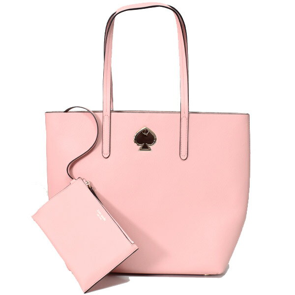 ケイトスペード バッグ katespade ペブルグレインレザー スージー ノース サウス ロゴ ポーチ付き ラージ トートバッグ コスメティックピンク PXRUA398【ブランド 新品 送料無料 誕生日 正規 人気 レディース 安心 保証 ギフト 10倍 OUTLET 包装 即日発送 代引無料】