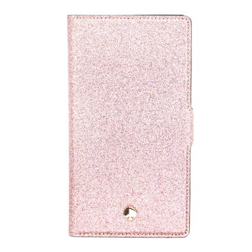 ケイトスペード 小物 katespade PVC ポリカーボネート グリッター マグネティック フォリオ 2way マグネット式 iPhoneXR(iPhone10R) 専用 手帳型 ケース ローズゴールド【訳あり】8ARU6346【ブランド 新品 送料無料 正規 人気 安心 保証 ギフト 包装 即日発送 代引無料】