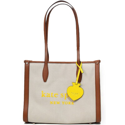 ケイトスペード バッグ katespade キャンバス スムースレザー マーケット キャンバス ロゴ ミディアム ショルダー トートバッグ ナチュラル PXRUB293【ブランド 新品 送料無料 プレゼント 正規 人気 安心 保証 ギフト 10倍 OUTLET 包装 即日発送 代引無料】