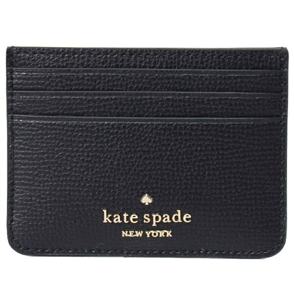 ケイト・スペード ニューヨーク ケイトスペード カードケース katespade レザー ダーシー ロゴ スモール スリム カードホルダー 名刺入れ 定期入れ パスケース ブラック WLR00547【ブランド 新品 送料無料 正規 保証 10倍 OUTLET 即日発送 代引無料】