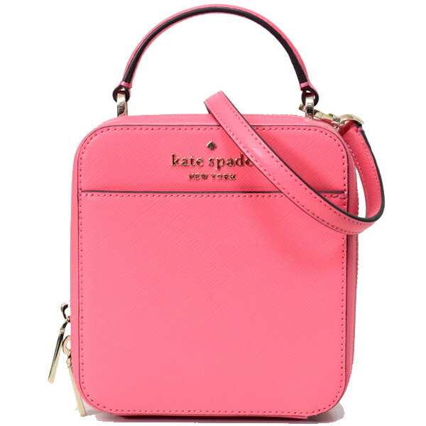 ケイトスペード バッグ katespade サフィアーノレザー デイジー ロゴ バニティ 2way クロスボディ 斜め掛け ショルダー ハンドバッグ ガーデンピンク WKR00312【ブランド 新品 送料無料 正規 人気 安心 保証 10倍 OUTLET 即日発送 代引無料 】