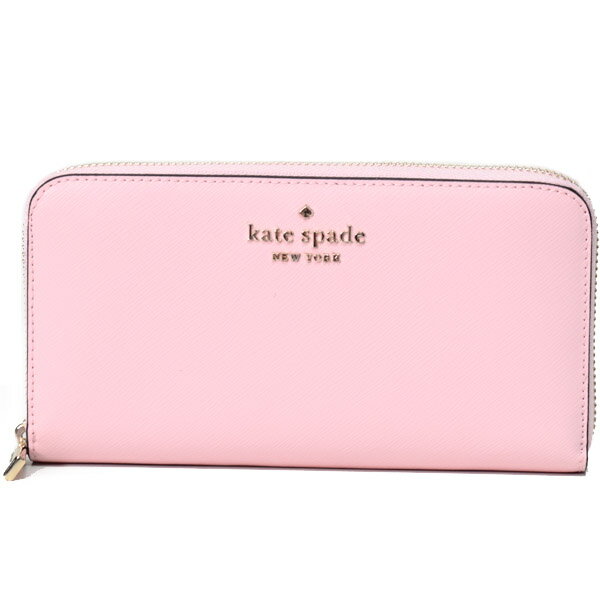 ケイト・スペード ニューヨーク 革長財布 レディース ケイトスペード 財布 katespade レザー ステイシー ロゴ ラージ コンチネンタル ジップ アラウンド ウォレット 長財布 ライトクレープ WLR00130【ブランド 新品 送料無料 正規 人気 安心 保証 10倍 OUTLET 即日発送 代引無料 】