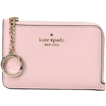 ケイトスペード カードケース katespade レザー ダーシー ロゴ キーリング付き ミディアム L字 ジップ コインケース 小銭入れ カードホルダー ローズスモーク WLR00595【ブランド 新品 送料無料 10倍 OUTLET 即日発送 代引無料】