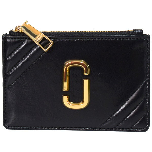 マーク ジェイコブス 革小銭入れ レディース マークジェイコブス コインケース MARC JACOBS 羊革 ザ グラム ショット DOUBLE J ロゴ キルティング キーリング付き トップ ジップ マルチ ウォレット カードケース コインポーチ小銭入れ ブラック S156L01FA21【ブランド 新品 送料無料 10倍 OUTLET 即日発送 代引無料】