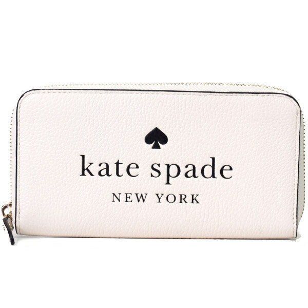 ケイト・スペード ニューヨーク 革長財布 レディース ケイトスペード 長財布 katespade ぺブルレザー エラ ロゴ ラージ コンチネンタル ジップ アラウンド 財布 パーチメント K4779【ブランド 新品 送料無料 誕生日 お祝い 記念日 プレゼント 正規 人気 レディース 安心 保証 ギフト 10倍 OUTLET アウトレット】