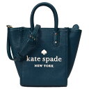 ケイトスペード バッグ katespade ぺブルレザー ビッグロゴ ミニ 2way 斜めがけ ショルダー トートバッグ ピーコックサファイア K7295【ブランド 新品 送料無料 誕生日 プレゼント 正規 人気 レディース 安心 保証 ギフト 10倍 OUTLET アウトレット】