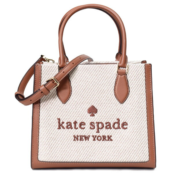 ケイト・スペード ニューヨーク 革バッグ レディース ケイトスペード バッグ katespade キャンバス レザー エリー スモール トート 2way 斜めがけ ショルダー ハンドバッグ ウォームジンジャー KF509【ブランド 新品 送料無料 プレゼント 正規 人気 レディース 安心 保証 ギフト 10倍 OUTLET アウトレット 誕生日 】