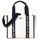 ケイトスペード バッグ katespade キャンバス レザー スモール トート 2way 斜めがけ ショルダー ハンドバッグ ナチュラルマルチ KG767【ブランド 新品 送料無料 プレゼント 正規 人気 レディース 安心 保証 ギフト 10倍 OUTLET アウトレット 誕生日 】(4)